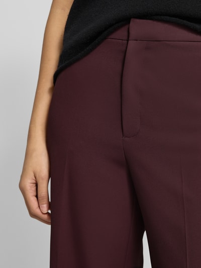 MOS MOSH Stoffhose mit Bügelfalten Modell 'Leya Miley' Bordeaux 3