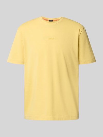 BOSS Orange Regular Fit T-Shirt aus Baumwoll-Mix GELB 2