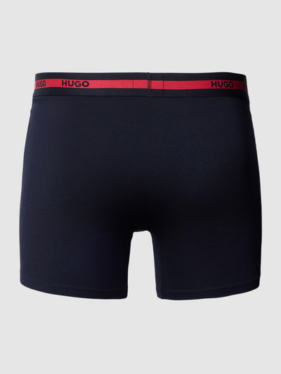 HUGO Boxershorts mit elastischem Logo-Bund im 3er-Pack Black 3