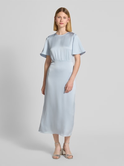 Samsøe Samsøe Maxikleid mit Rundhalsausschnitt Modell 'LUCINDY' Hellblau 4