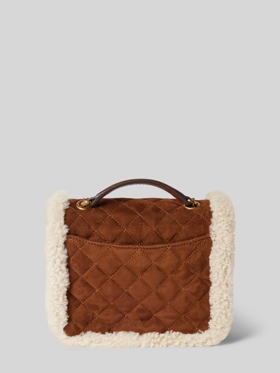 Lauren Ralph Lauren Handtas van schapenleer met labeldetails, model 'BRADLEY' Camel - 4