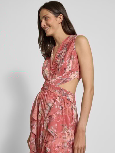 ADLYSH Abendkleid mit Plisseefalten Rosa 3