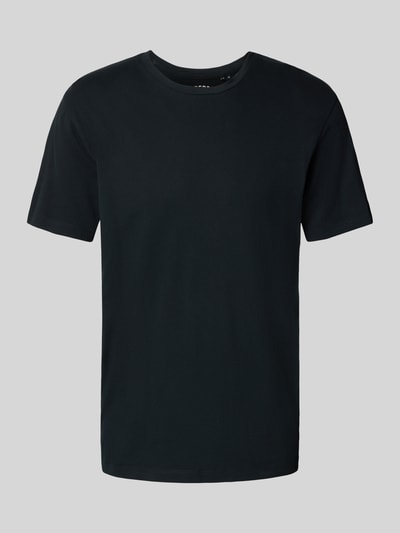 Superdry T-shirt met geribde ronde hals Zwart - 2