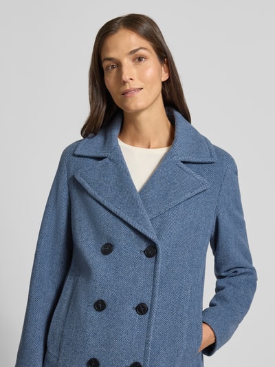 Fuchs Schmitt Kurtka z mieszanki wełny z kołnierzem z połami Niebieski 3