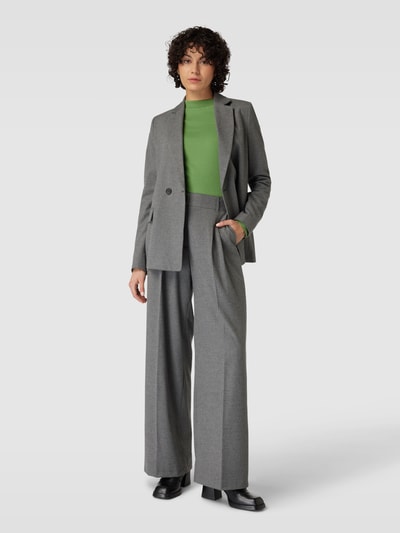 Montego Longsleeve mit geripptem Rundhalsausschnitt Oliv 1