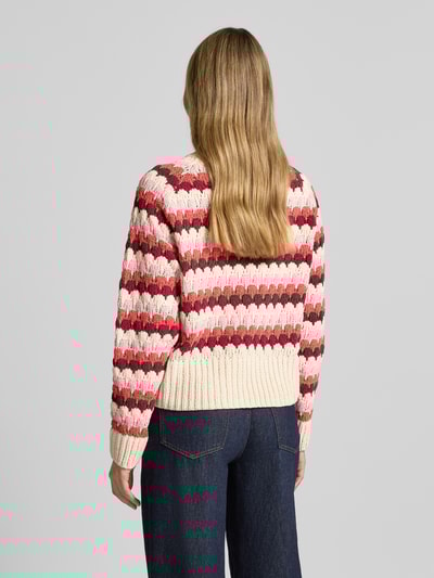 FREE/QUENT Strickpullover mit Rundhalsausschnitt Modell 'NEZZY' Rot 5