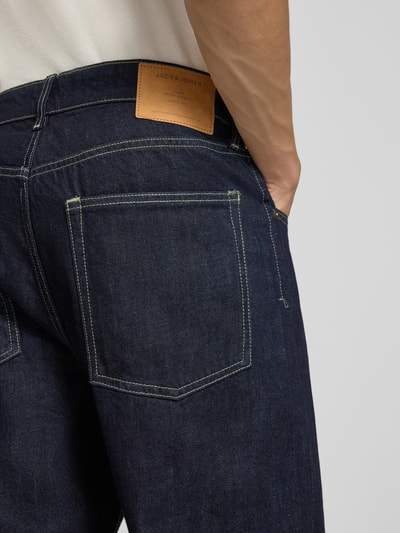 JACK & JONES Jeans o kroju loose straight fit z kieszeniami wpuszczanymi model 'TED' Jeansowy niebieski 3