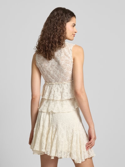 REVIEW Top aus Spitze mit V-Ausschnitt Offwhite 5