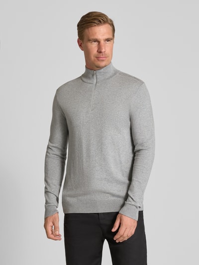 SELECTED HOMME Regular fit schipperstrui van puur katoen, model 'BERG' Lichtgrijs gemêleerd - 4