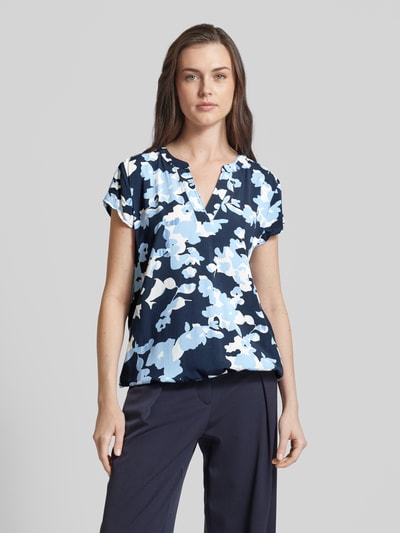 Tom Tailor Blouse met tuniekkraag Bleu - 4