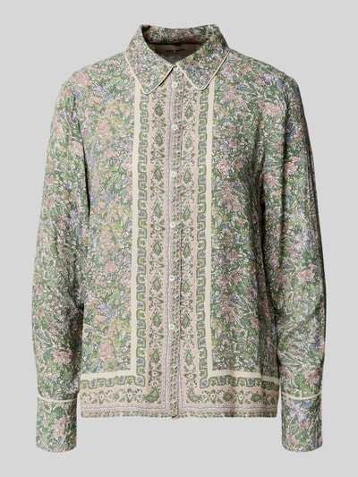 MOS MOSH Regular Fit Bluse aus Viskose Modell 'Kana' Gruen 2