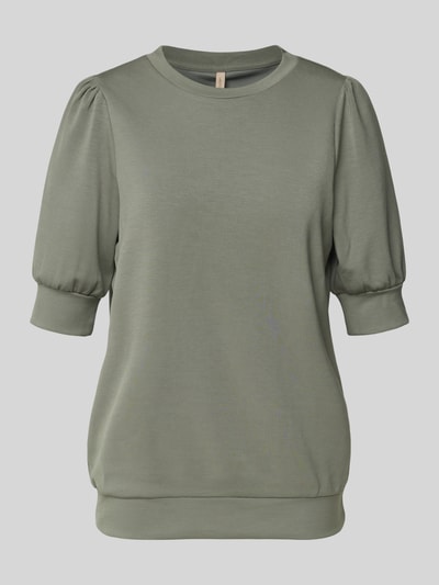 Soyaconcept Sweatshirt mit gerippten Abschlüssen Khaki 2