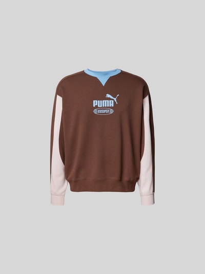 Puma Sweatshirt mit Label-Detail Mittelbraun 2