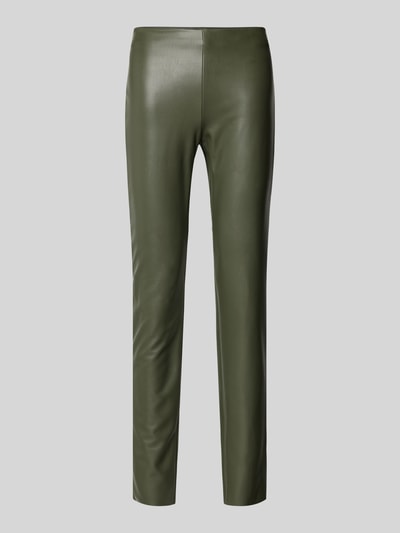 Raffaello Rossi Skinny Fit Hose in Leder-Optik Oliv 2