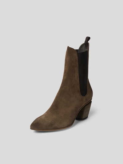 Officine Creative Stiefeletten mit Blockabsatz  Olivgrün 2
