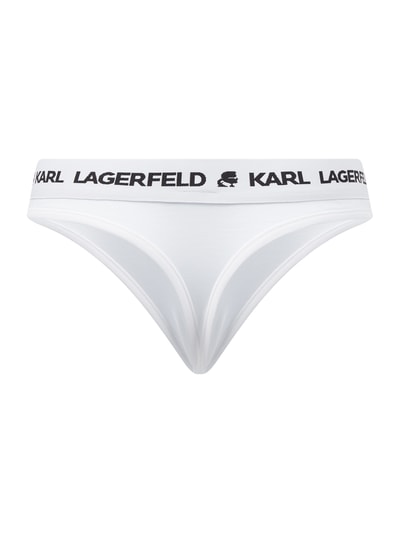 Karl Lagerfeld Tangaslip aus Lyocell  Weiss 2