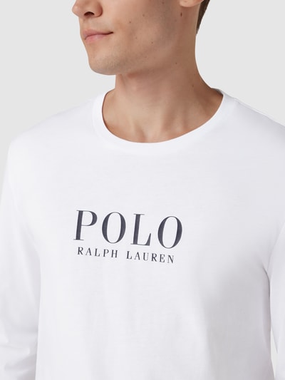 Polo Ralph Lauren Underwear Bluzka z długim rękawem i nadrukiem z logo model ‘LIQUID’ Biały 3