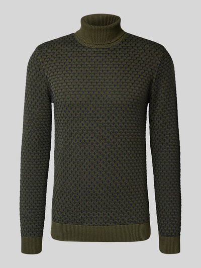 Blend Gebreide coltrui Olijfgroen - 2