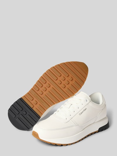 CK Calvin Klein Low Top Sneaker aus echtem Rindsleder Weiss 4