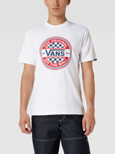 Vans T-Shirt mit Label-Print Modell 'Circle' Weiss 4