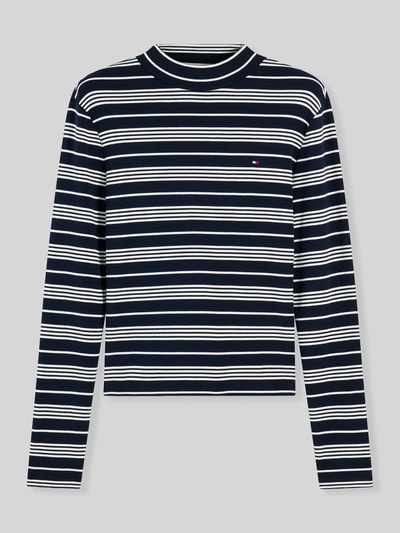 Tommy Hilfiger Slim Fit Langarmshirt aus reiner Baumwolle BLACK 2