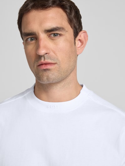 BOSS Orange T-Shirt mit Label-Stitching Weiss 3