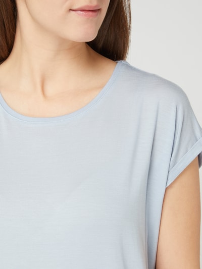 Vero Moda Shirt mit angeschnittenen Ärmeln Modell 'Ava' Hellblau 3