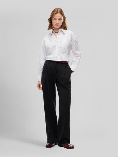 Tommy Hilfiger Regular fit blouse met lange mouwen van puur katoen Wit - 1