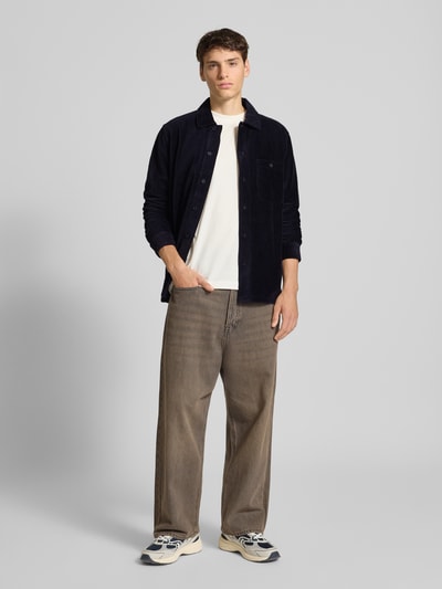 Marc O'Polo Denim Relaxed Fit Freizeithemd aus reiner Baumwolle Marine 1