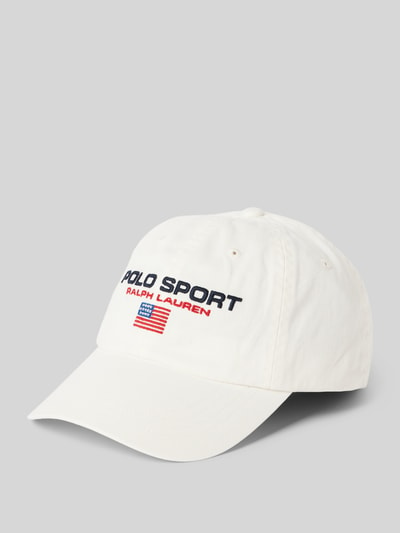 Polo Sport Basecap mit Label-Stitching Ecru 1