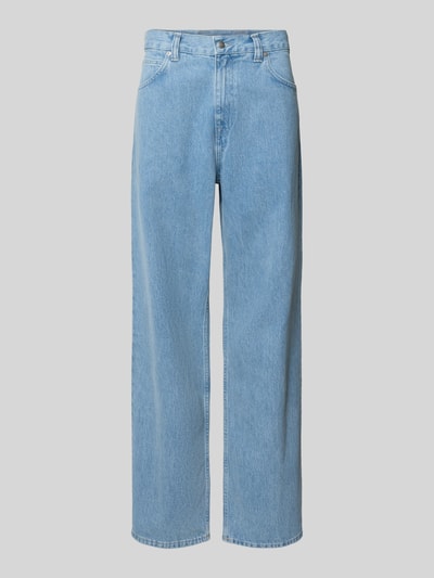 Produktfoto, jasnoniebieska, bawełniana Jeans mit Eingrifftaschen Modell 'MATRIX' od Edwin, krój relaxed fit, szerokość w rozmiarze 32/32: 44 cm, długość nogawki wewnętrznej: 84 cm