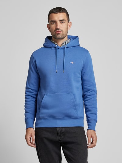 Gant Hoodie mit Label-Stitching Modell 'SHIELD' Royal 4