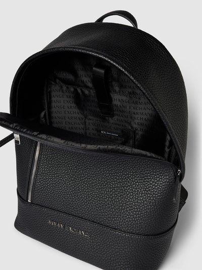 Armani Exchange Rucksack mit Label-Print Black 5