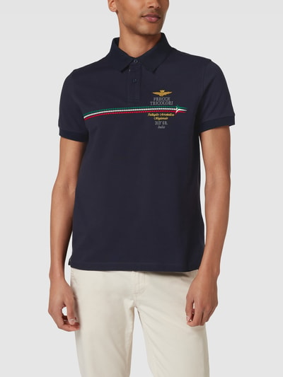 Aeronautica Militare Koszulka polo z wyhaftowanym logo Granatowy 4