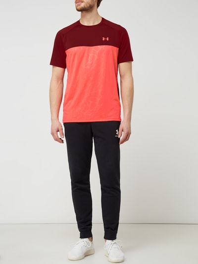 Under Armour Loose Fit T-Shirt mit Kontrasteinsatz - HeatGear® Bordeaux 1