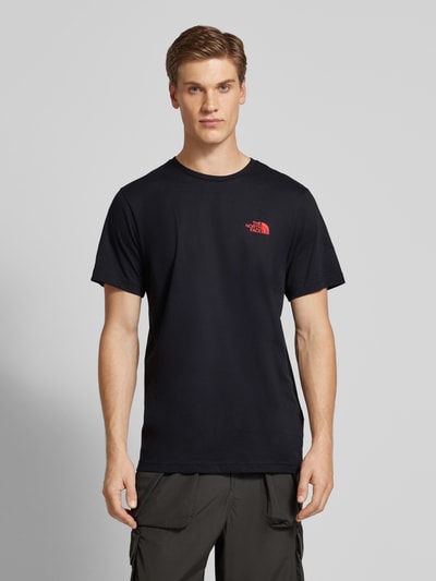 The North Face T-Shirt mit Label-Print Black 4