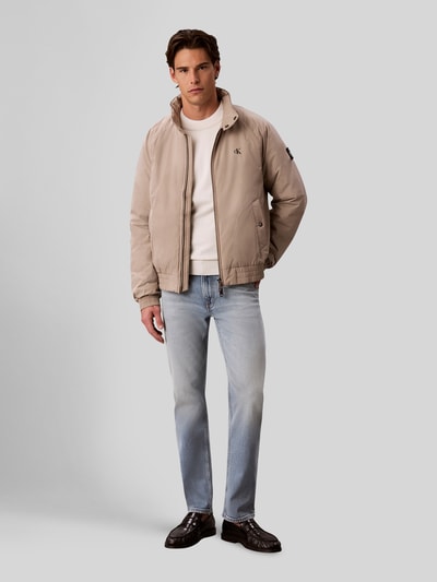 Calvin Klein Jeans Straight Fit Jeans aus reiner Baumwolle Hellblau 1