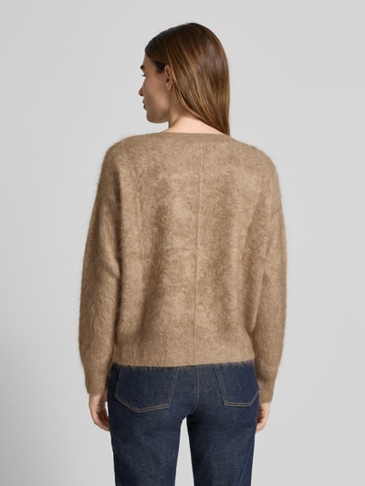 Hemisphere Regular fit pullover van puur kasjmier in gebreide look Beige - 5