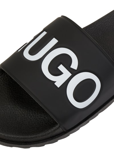 HUGO Slides mit Label-Detail Black 2