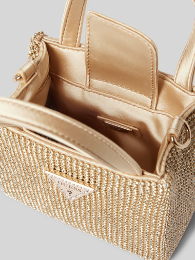 Guess Tote Bag mit Allover-Ziersteinbesatz Gold 5