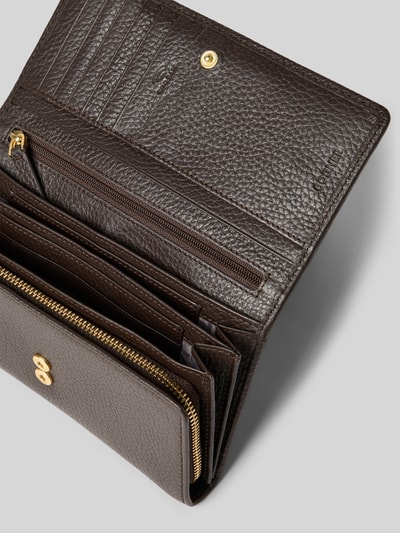 BOGNER Portemonnee met labeldetail, model 'wallis violetta' Donkerbruin - 3