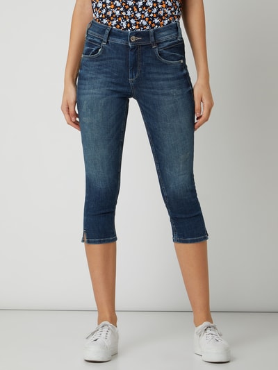 Tom Tailor Slim Fit Caprijeans mit Stretch-Anteil Modell 'Kate' Jeansblau 4