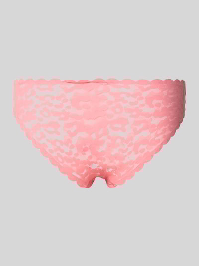 HUGO Slipy z detalem z logo Mocnoróżowy 3