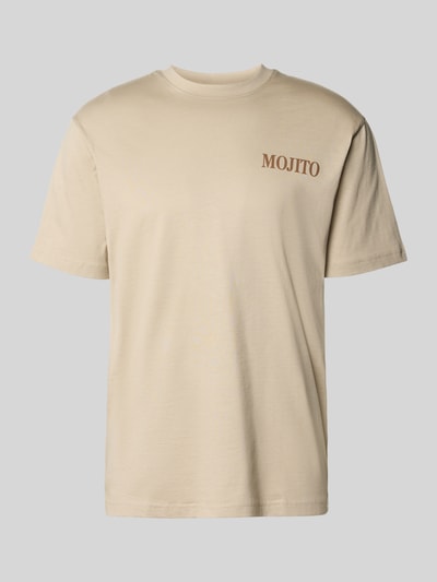 Produktfoto, Regular Fit T-shirt uit puur katoen model 'FRED' van Only & Sons, look: effen, motiefprint, ronde hals, korte mouw, jersey, heren
