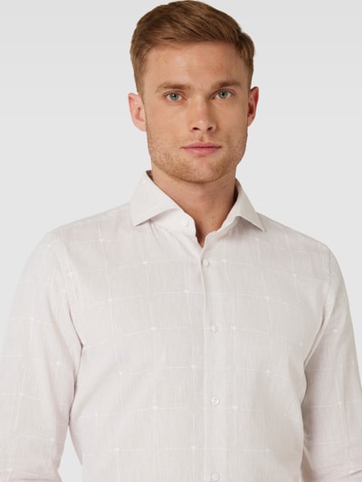 JOOP! Koszula biznesowa o kroju slim fit z kołnierzykiem typu cutaway model ‘PAI’ Piaskowy 3