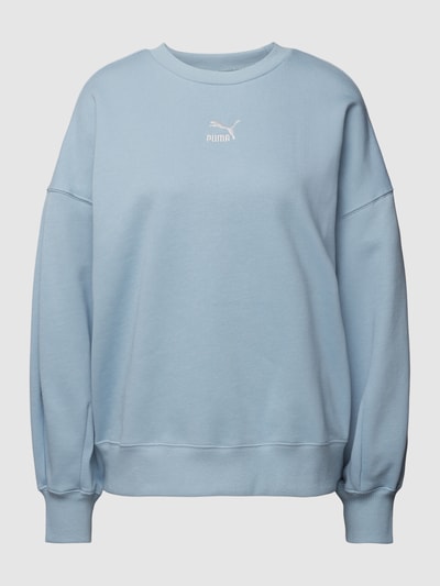 Puma Oversized Sweatshirt mit Label-Stitching Hellblau 2