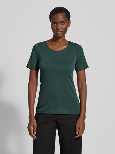 s.Oliver RED LABEL T-shirt o kroju regular fit z czystej bawełny Ciemnozielony 4