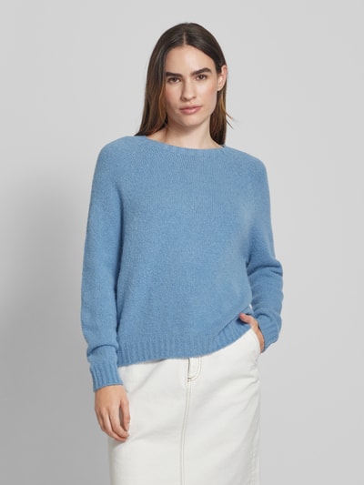 Weekend Max Mara Gebreide pullover met ronde hals, model 'GHIACCI' Lichtblauw - 4