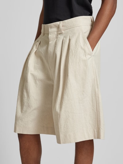 Nanushka Shorts mit Leinen-Anteil Sand 3