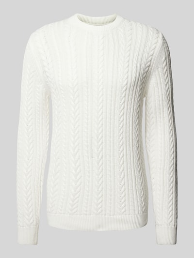 MCNEAL Gebreide pullover met kabelpatroon Offwhite - 2